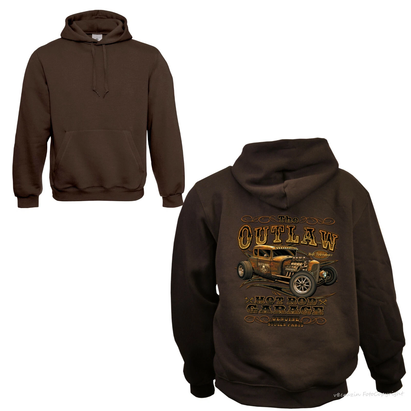 SACAI Hot Rod Auto Sweatshirt Kapuzenpullover Oldti Garage US Car Hoodie *1247 br