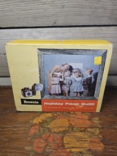 Vintage Kodak Box Camera, Brownie Holiday Flash 4 Bulbs Cover And Manual