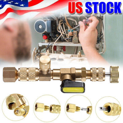 Valve Core Remover Installer Size 1/4in 5/16in for R410 R32 Refrigerant Systems