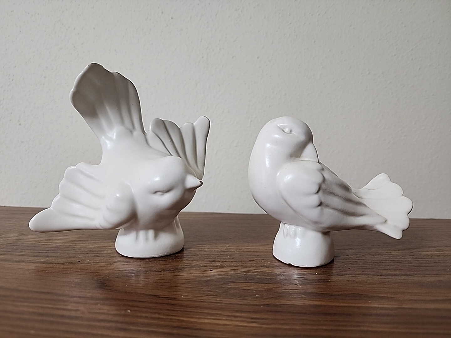 2VTG Ceramic Bird Figurines SET Talisman Pottery Calif 1950-60s