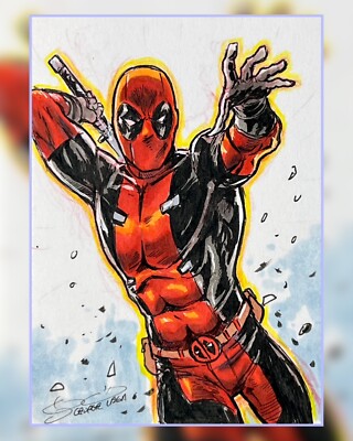 Deadpool PSC Sketch Card - George Vega 