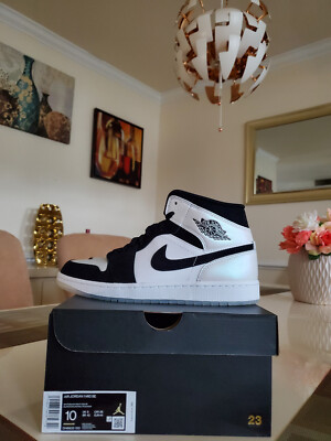 Nike Air Jordan 1 Mid Diamond Shorts High Low DH6933-100 sz 10 | eBay