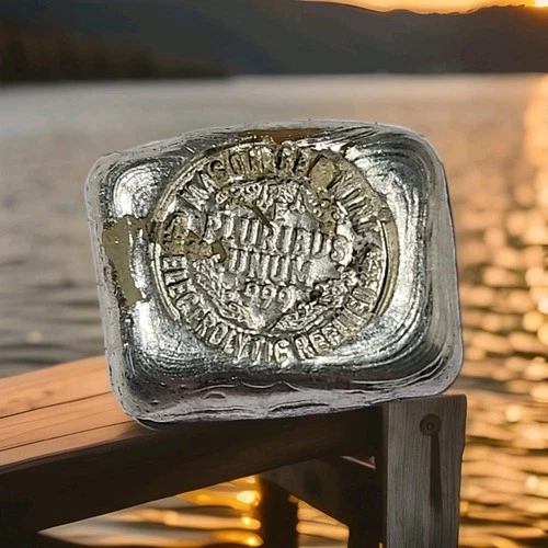 999 Silver 30.8 Gram Recycled Refined Hand Poured Bullion Mason Bee Mint Ut #12