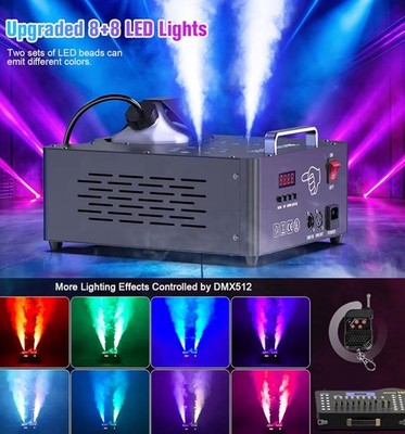 2000W Dual-Nozzle RGB LED Fog Machine (professional stage model 748-164