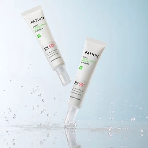 FATION Nosca9 Trouble Comfort Moisture Sun Cream 40ml x 2 SPF50+ PA++++ K-Beauty