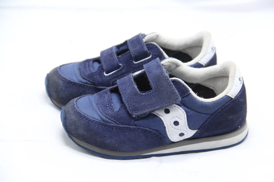 Saucony Bebé Jazz Zapatos Niños Pequeños Niños Talla 8.5 Azul Cobalto Zapatilla con Tiras Foto 3 de 4