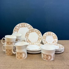 VINTAGE JOHN RUSSELL 'OLYMPUS' HOSTESS TABLEWARE 19 PIECE BONE CHINA TEA SET