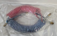 Haldex 11956 Air Brake Coil Hose Set – 20ft Red & Blue Leads w/ 1/2" Fittings