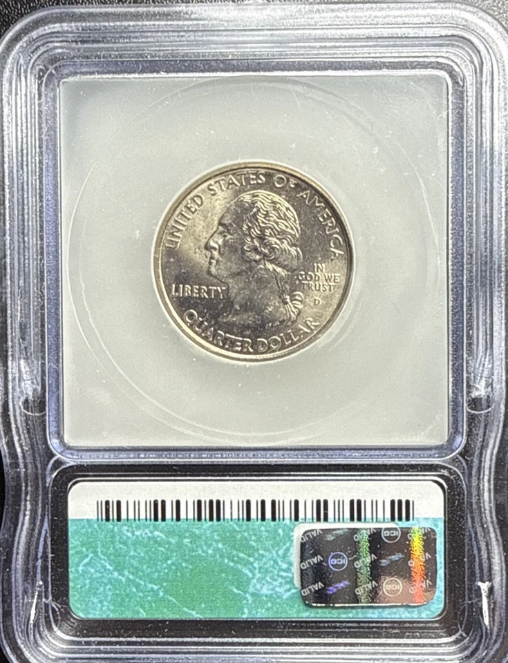 2000 D ICG MS67 NEW HAMPSHIRE QUARTER Beautiful State Quarter - Image 4 of 4