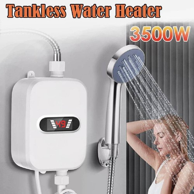 #ad 3500W 110V Hot Water Heater Tankless Shower Electric Heater Bathroom $33.74
