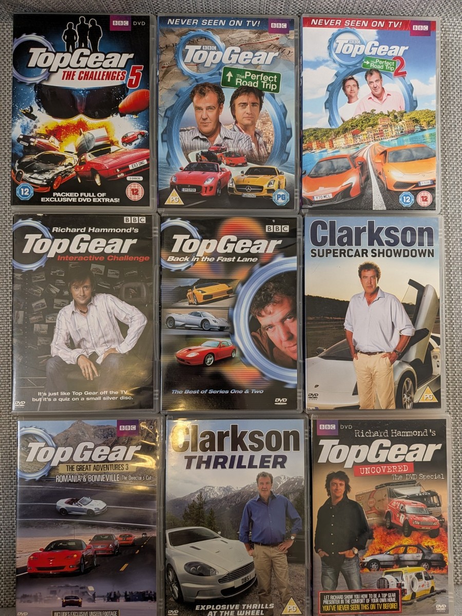 Cast Top Gear S3 Top Gear 9x DVD Bundle Collection Jeremy Clarkson