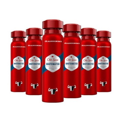 Old Spice Whitewater Deodorant Bodyspray | 6er Pack 150 ml (6er Pack), blau 