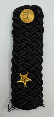 Vintage Norwegian Police Shoulder Board Epaulette Insignia Norway Uniform Rank