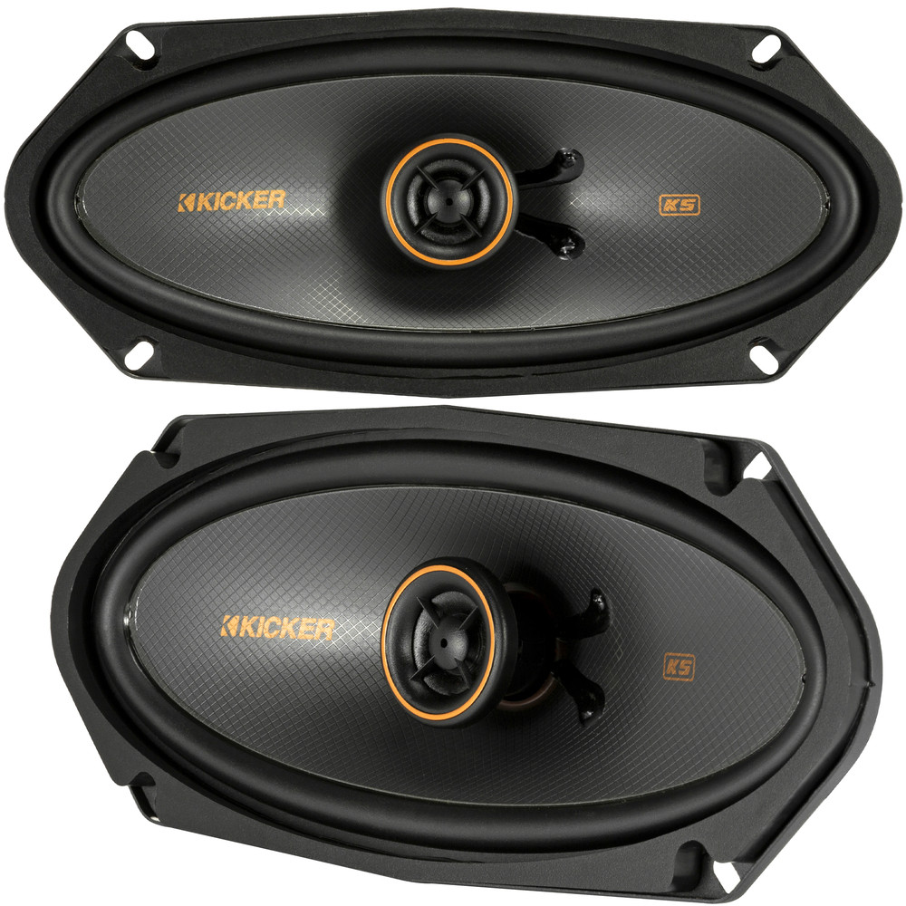 Автомобильные 2-полосные 4-омные коаксиальные колонки Kicker 51KSC41004 4x10 серии KS 16690₽