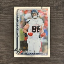 Topps 2025 Chrome Dalton Schultz Houston Texans #118 NFL Football Card Base Set