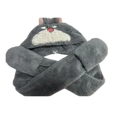 Japan Disney Avail Muffler Cap Ears HeadBand Hat Fluffy Lucifer Cinderella