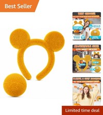 Adjustable Bear Costume Headband and Tail Set - Fun Wear for Festivals Parties