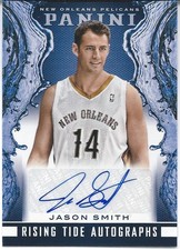 2013-14 Panini RISING TIDE AUTOGRAPH JASON SMITH 76ers Pelicans Wizards Auto