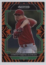 2022 Panini Prizm Draft Picks Tiger Stripes 90/99 Christian McGowan #PDP219 0wn0