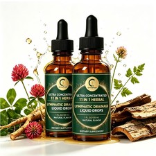 60ML Lymphatic Drainage Drops - Lymph Detox Cleanse For Immune Support - 2 Fl Oz
