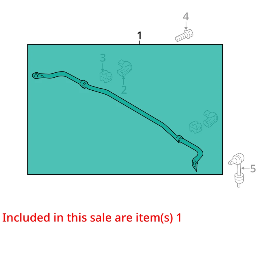 2014 Kia Cadenza FWD Rear Stabilizer Bar OEM 120K Miles - LKQ366928869 - Image 4 of 4