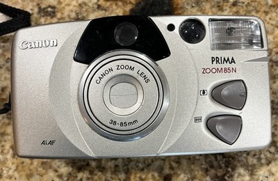 VTG Canon Prima ZOOM 85N Compact Point Shoot 35mm Film Camera-TESTED
