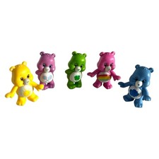 Care Bear Mini Toy Figures Lot 5 Cake toppers Pocket Buddies Little Take Alongs