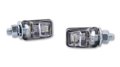 HIGHSIDER Smart Picco LED Nummernschildleuchte Schwarz (Paar) Für KAWASAKI