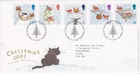 GB ROYAL MAIL FDC FIRST DAY COVER 2001 CHRISTMAS STAMP SET TALLENTS HOUSE PMK