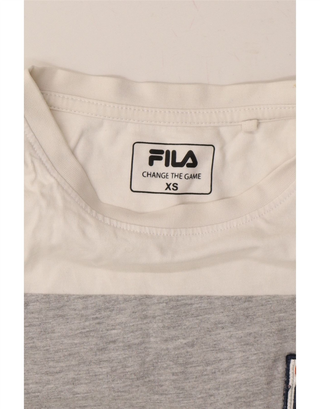 T shirt uomo FILA top XS bianco a righe cotone CY30