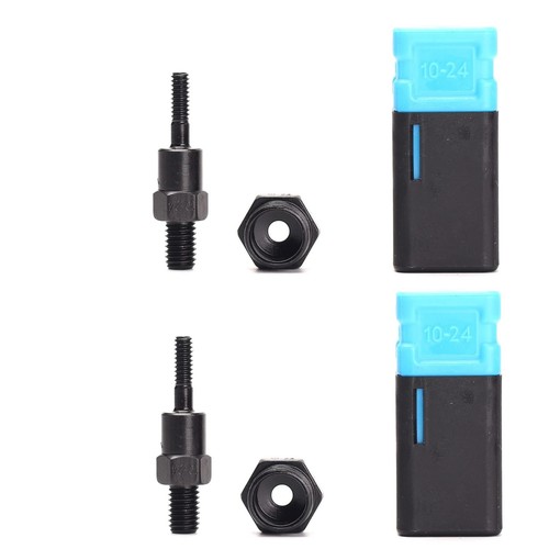 Rivet Nut Gun Mandrel & Nose Piece Accessory Kit – SAE 1/4-20, 2-Pack, High Hardness, Compatible With Most Rivet Nut Tools, Storage Box Included