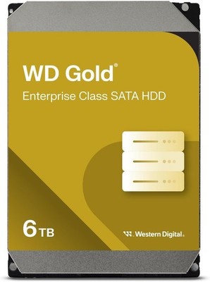 WD Gold 6TB 3,5'' Enterprise Class 3,5'' SATA 6Gbps HDD, - WD6004FRYZ - BRANDNEU