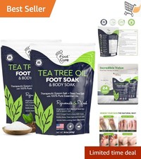 Foot Soak Powder Epsom Salt Tea Tree Oil Fungus Athlete Callus Relieve