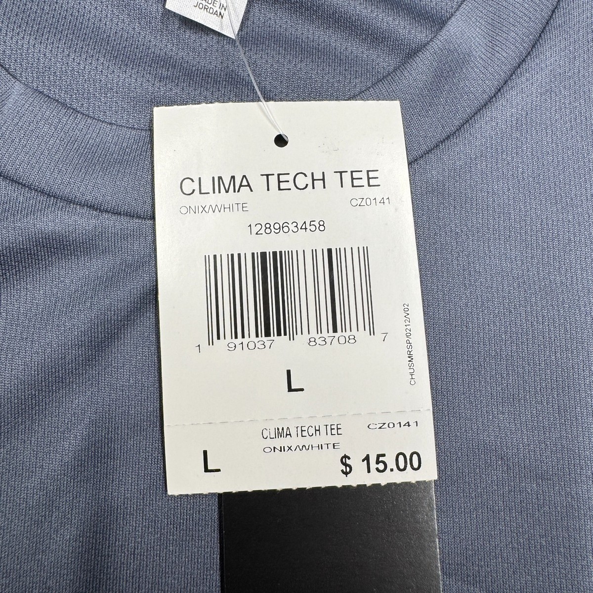 NWT Adidas ClimaTech Aeroready Short Sleeve Athletic T-Shirt Gray Men's Size L View 3