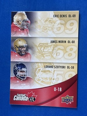 2013 UD USA Football Team Canada Levi Vokey/Eric Fraser/Brandon Whiteman