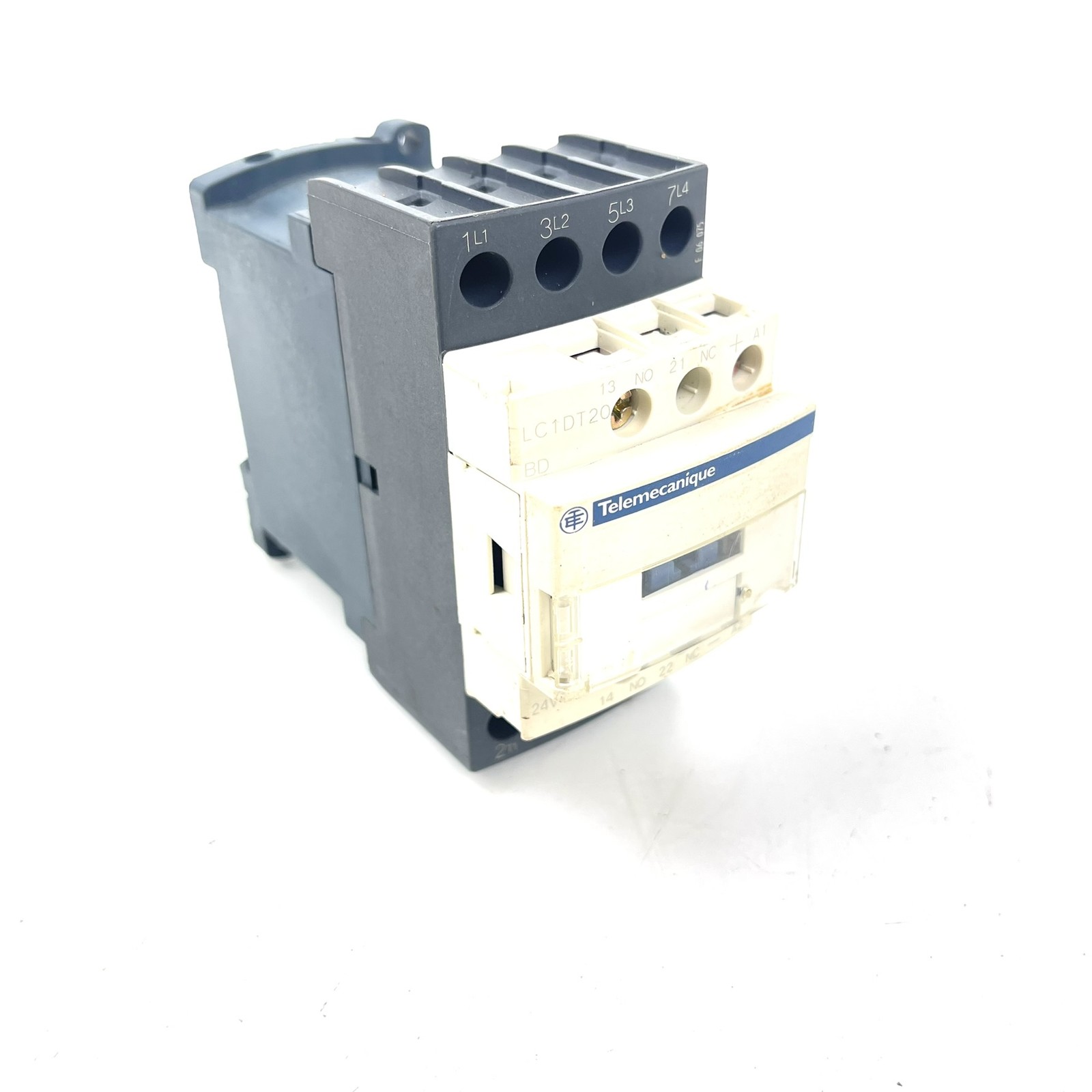 Contactor LC1DT20BD-TELE Telemecanique 4P 4NO 4kW 24VDC 1NO 1NC Aux *Used*