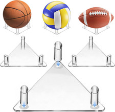 3 Pcs Football Stand, Acrylic Football Display Stand, Suitable for Storing and D