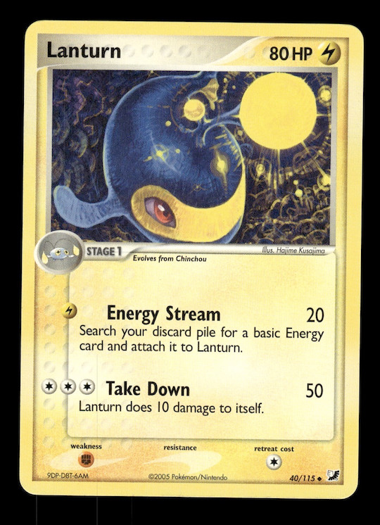 Pokémon TCG EX Unseen Forces Lanturn 40/115
