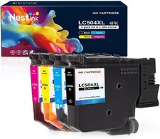 LC504XL Ink 4-Pack for Brother MFC-J1355DW J1365DW J1367DW CMYK