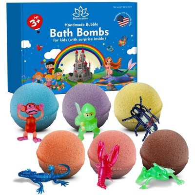 Bath Bombs for Kids Set with Toys Surprise Inside for Kids Surprise Toys