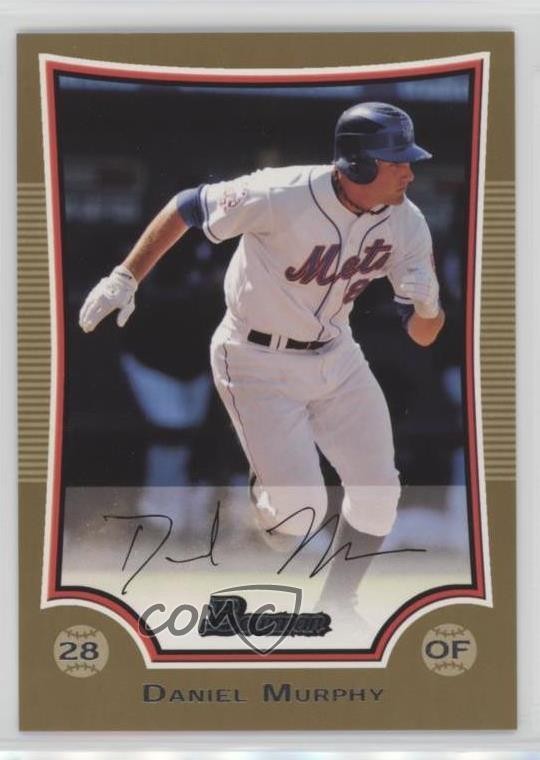 2009 Bowman Gold Daniel Murphy #66 Rookie RC 0o1