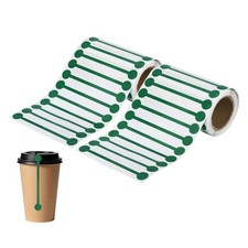 2Rolls Total 1000Pcs Tamper Evident Tape, 3.9x0.5Inch Tamper Proof Sticker,Green