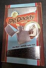 Big Daddy Jumbo Size Lighter, Heavy Metal Steel, Flint Wheel, Refillable