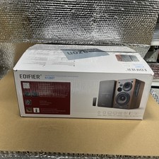 Edifier R1280T Powered 2.0 Bookshelf Speakers Dual RCA inputs Wood Scratch Dent