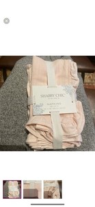 NEW SHABBY CHIC RACHEL ASHWELL PINK NAPKINS SET OF 4