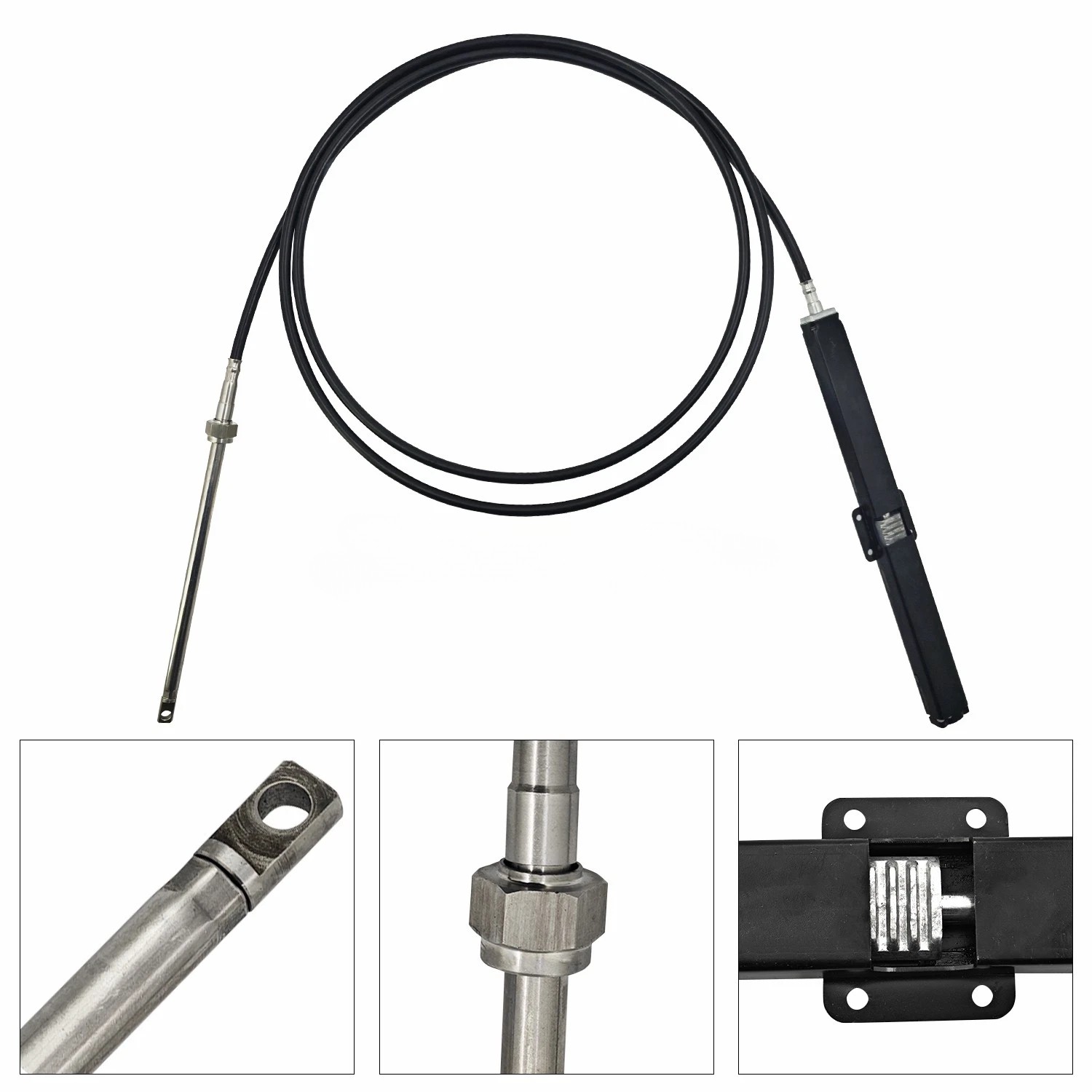 For SeaStar SSC13414 Rack & Pinion 14ft Mechanical Steering Cable Teleflex Marin