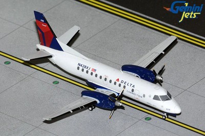 1:200 Gemini Jets Delta Connection Saab 340B N428XJ
