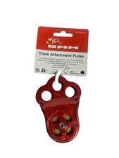 PUL100 DMM Red Hitch Climber Triple Attachment Pulley 30kN MBS Max Capacity