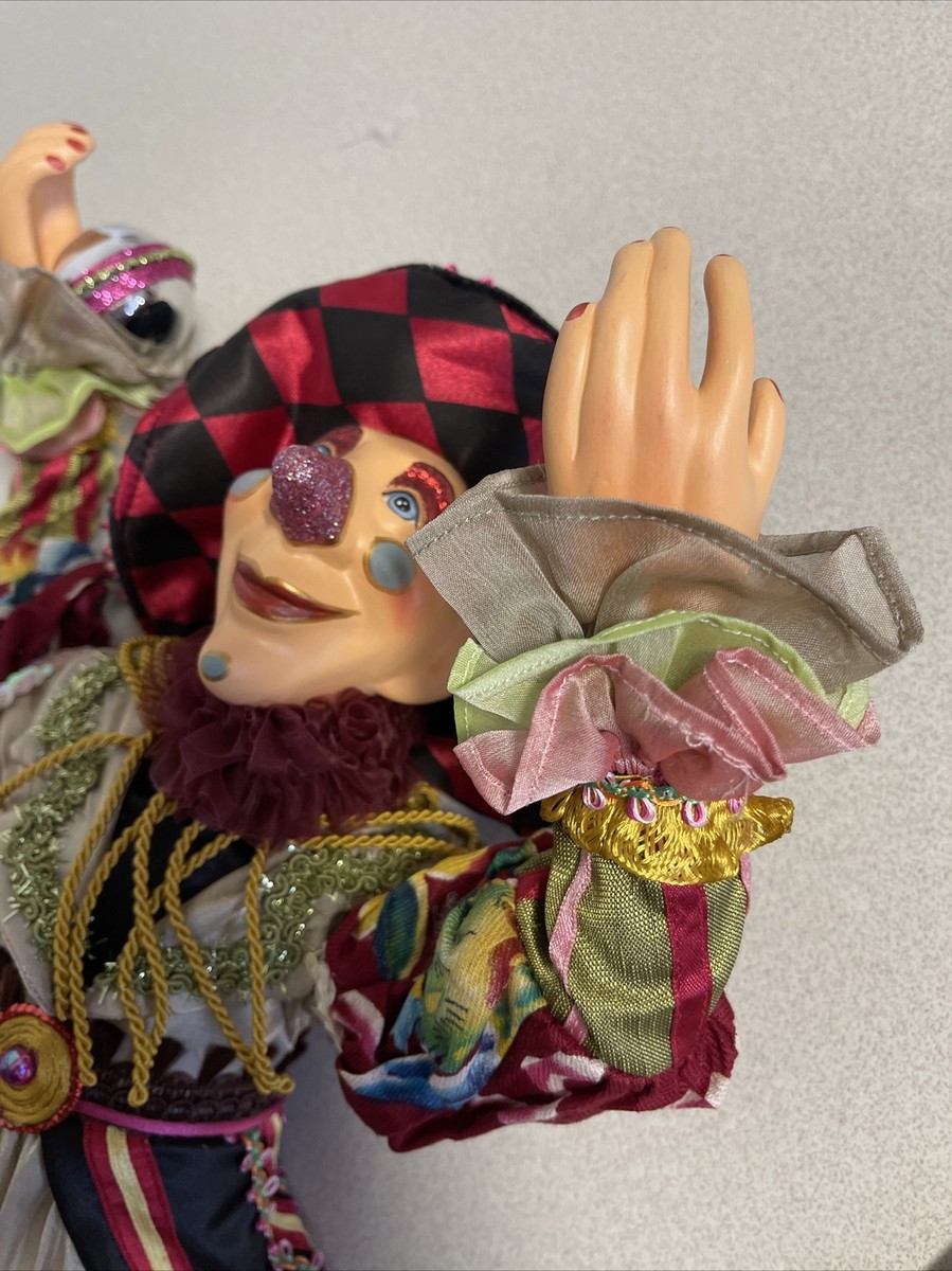 24”Porcelain Clown Jester Doll RARE!! Kasma Ltd Partnership