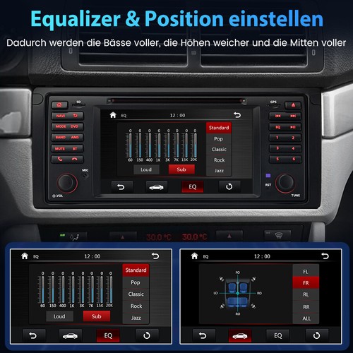 Für BMW X5 E53 2000-2007 7''Stereo Autoradio DVD CD GPS Navi RDS USB SWC BT DAB+ - Bild 10 von 13